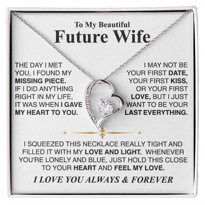 To My Future Wife - Forever Heart Necklace Gift Set - LM001