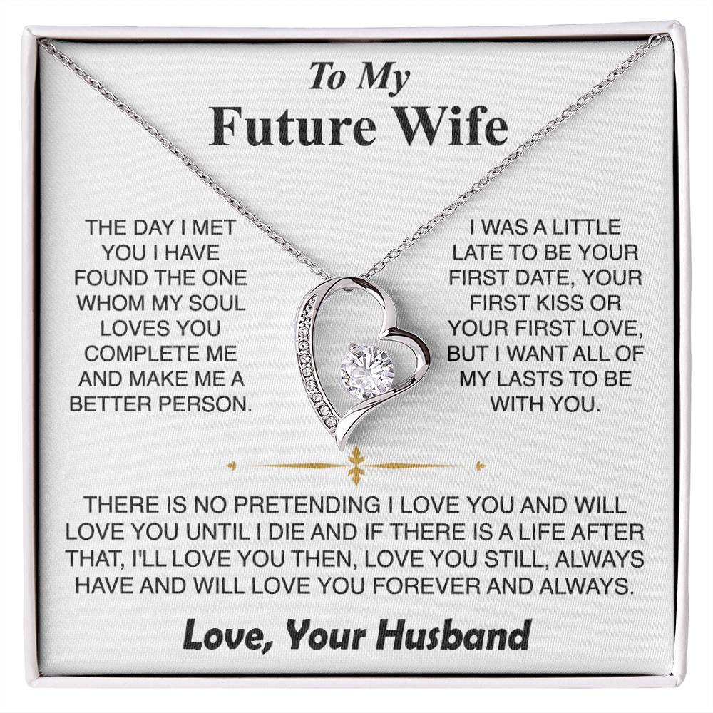 To My Future Wife - Forever Heart Necklace Gift Set - LM002