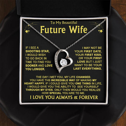 To My Future Wife - Forever Heart Necklace Gift Set - LM004