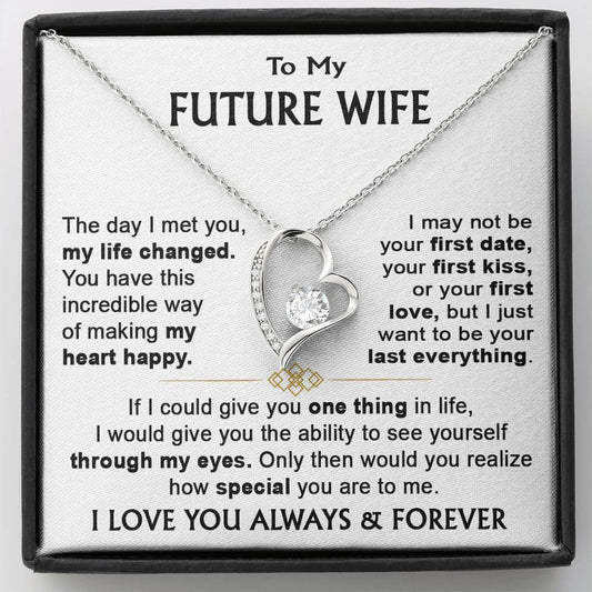 To My Future Wife - Forever Heart Necklace Gift Set - LM003