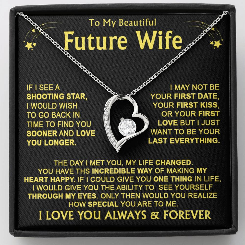 To My Future Wife - Forever Heart Necklace Gift Set - LM004