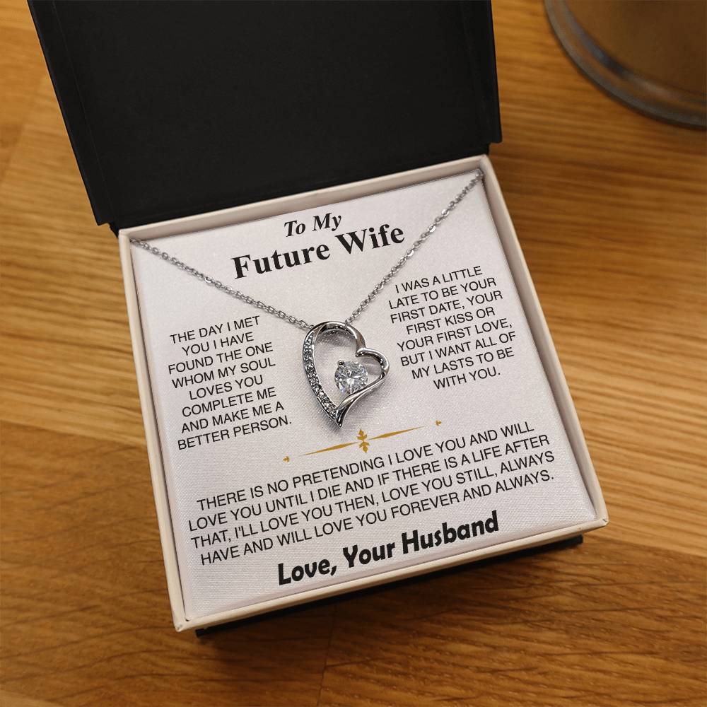 To My Future Wife - Forever Heart Necklace Gift Set - LM002