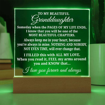 To My Granddaughter - Acrylic Gift Set - LM002