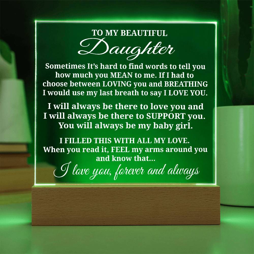 To My Daughter - Acrylic Gift Set - LM010