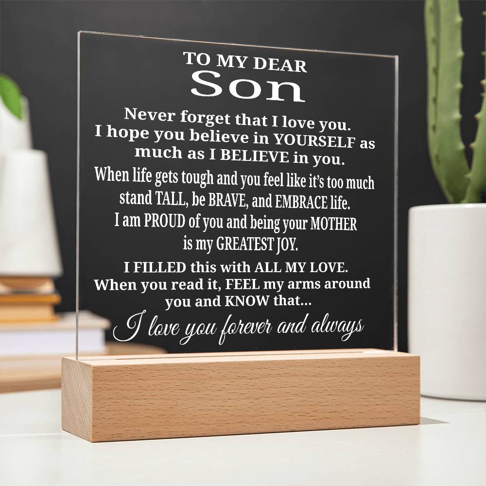 To My Son - Acrylic Gift Set - LM006