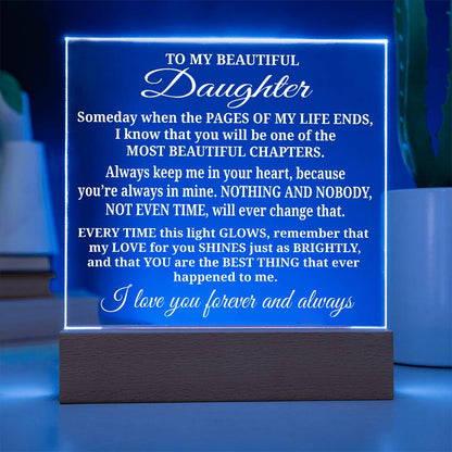 To My Daughter - Acrylic Gift Set - LM009