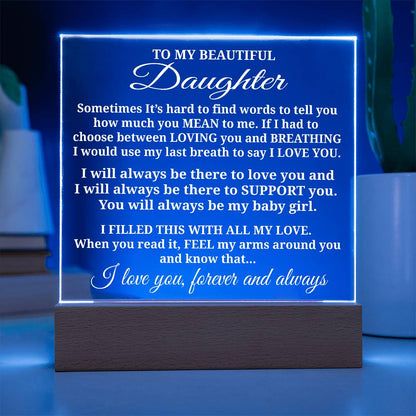 To My Daughter - Acrylic Gift Set - LM010