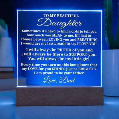 To My Daughter - Acrylic Gift Set - LM011