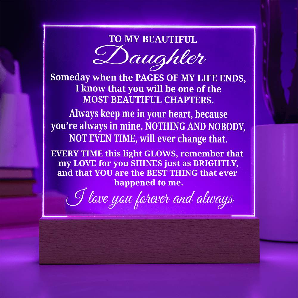 To My Daughter - Acrylic Gift Set - LM009