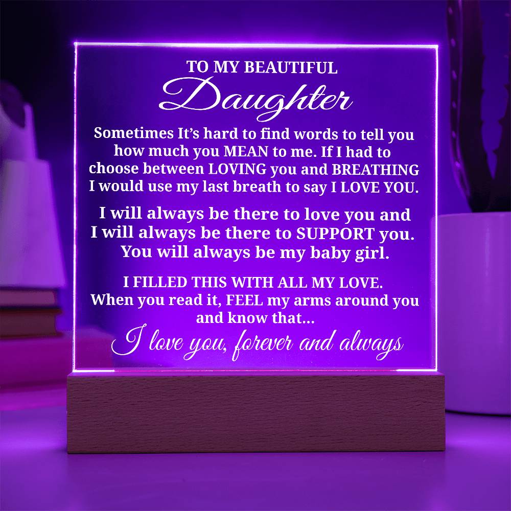 To My Daughter - Acrylic Gift Set - LM010