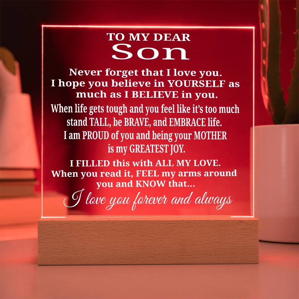 To My Son - Acrylic Gift Set - LM006