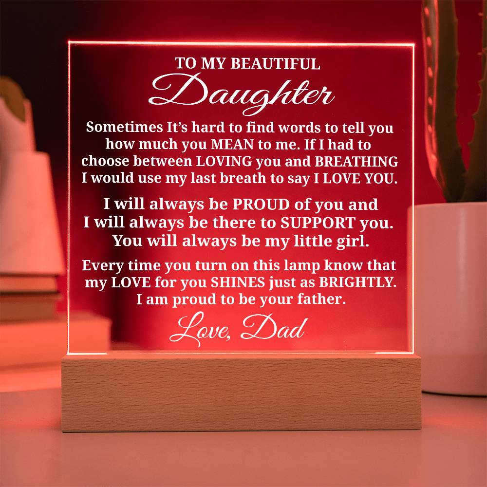 To My Daughter - Acrylic Gift Set - LM011