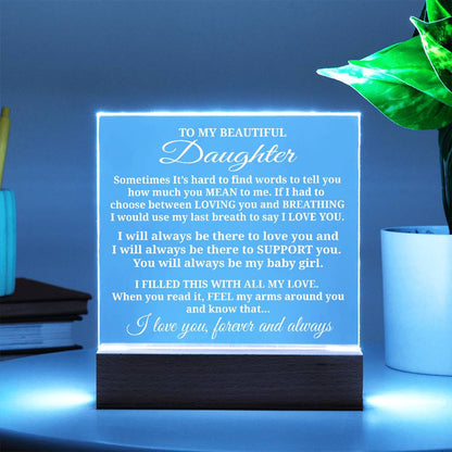 To My Daughter - Acrylic Gift Set - LM010