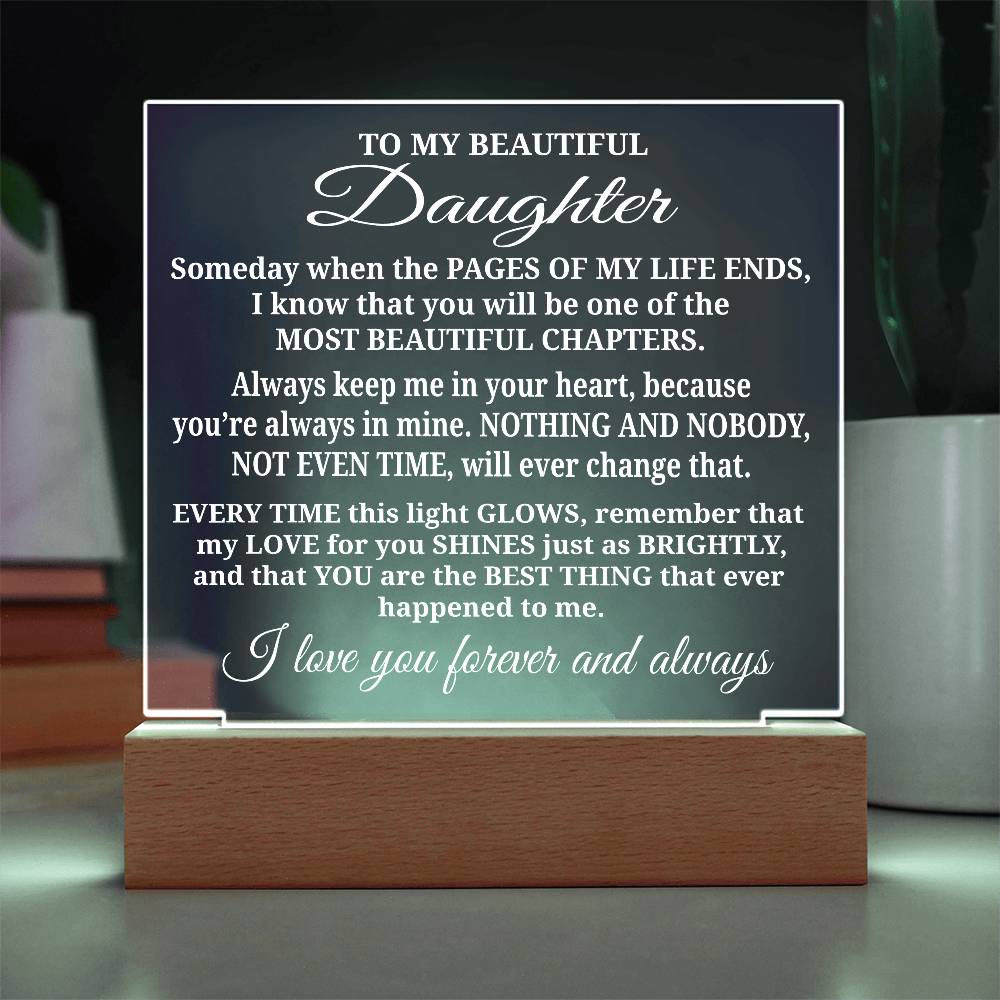 To My Daughter - Acrylic Gift Set - LM009