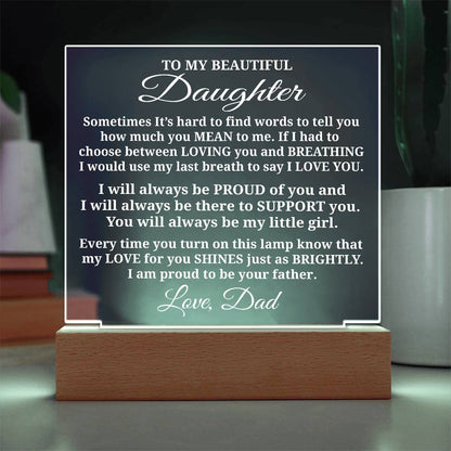 To My Daughter - Acrylic Gift Set - LM011