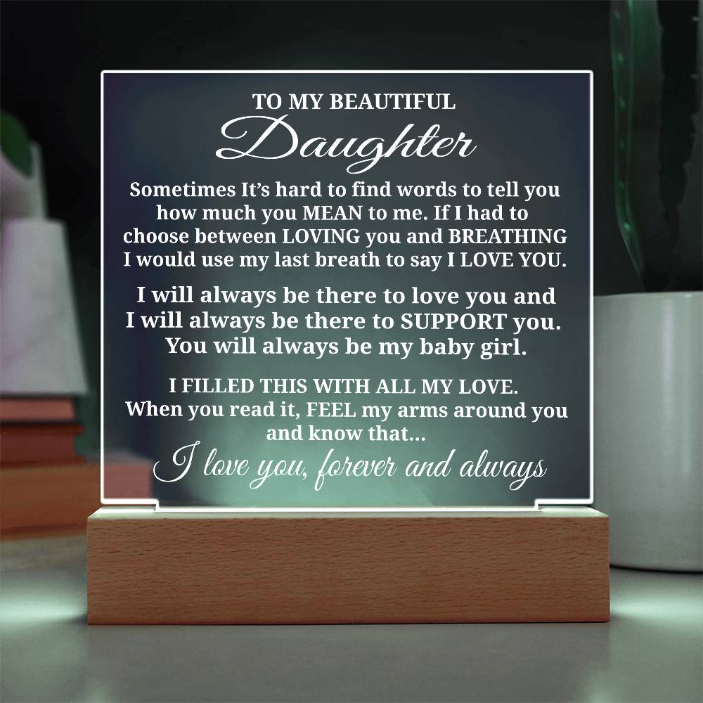 To My Daughter - Acrylic Gift Set - LM010