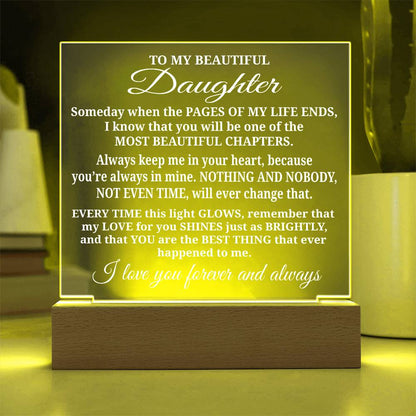 To My Daughter - Acrylic Gift Set - LM009