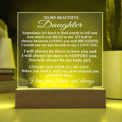 To My Daughter - Acrylic Gift Set - LM010