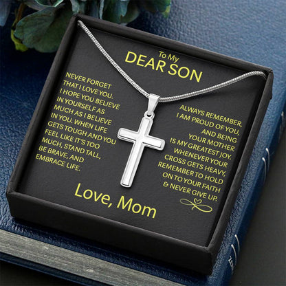 To My Son - Cross Necklace Gift Set - LM002