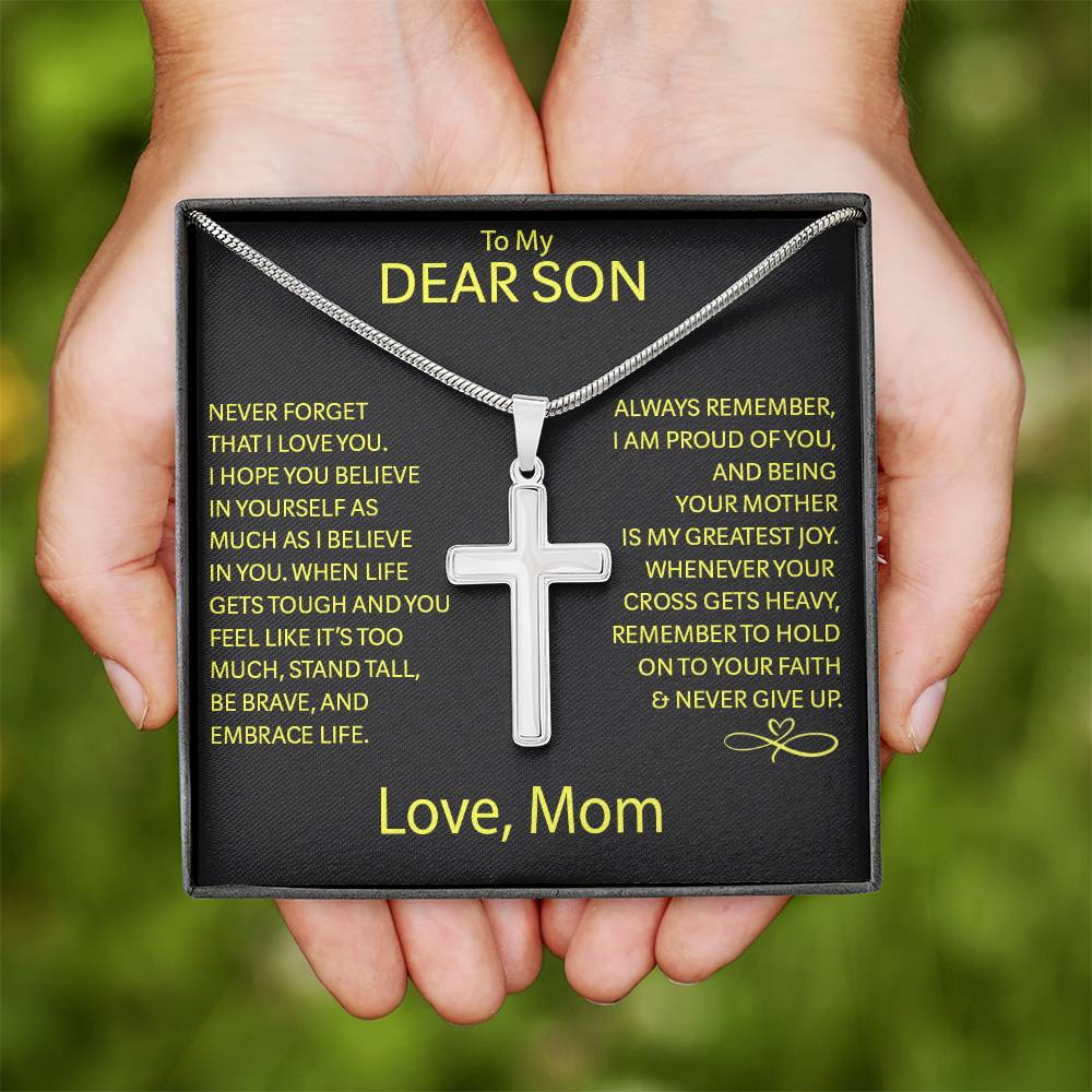 To My Son - Cross Necklace Gift Set - LM002