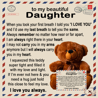 To My Daughter - Teddy Bear Gift Set - LM003