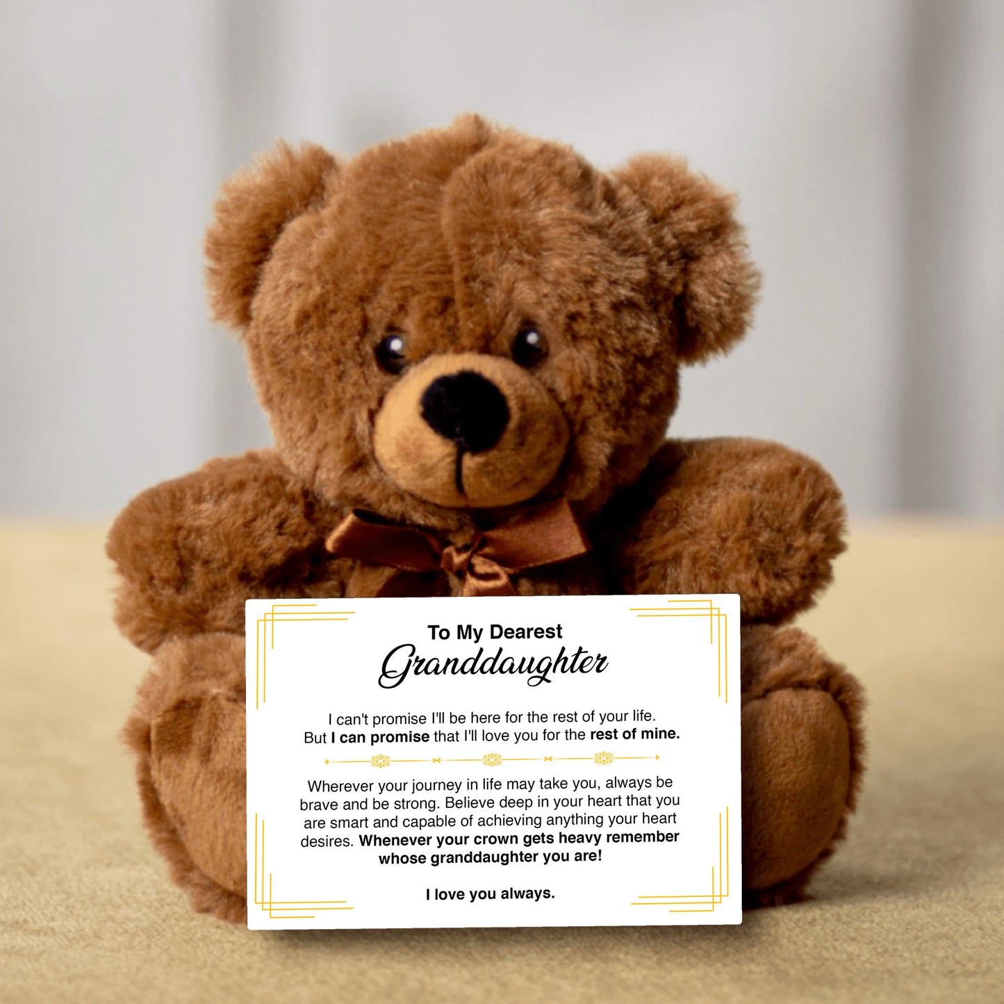 To My Granddaughter - Teddy Bear Gift Set - GD01