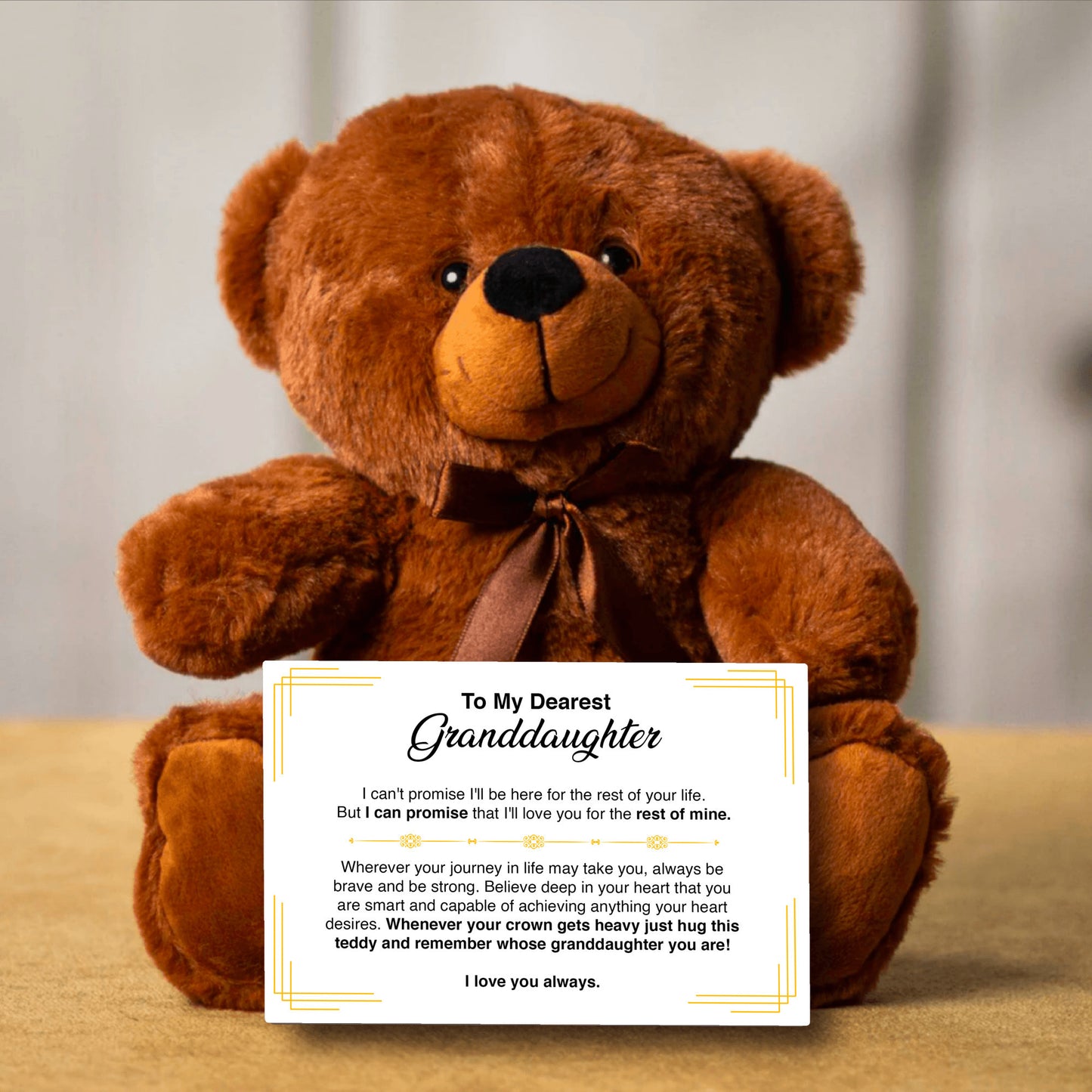 To My Granddaughter - Teddy Bear Gift Set - GD02