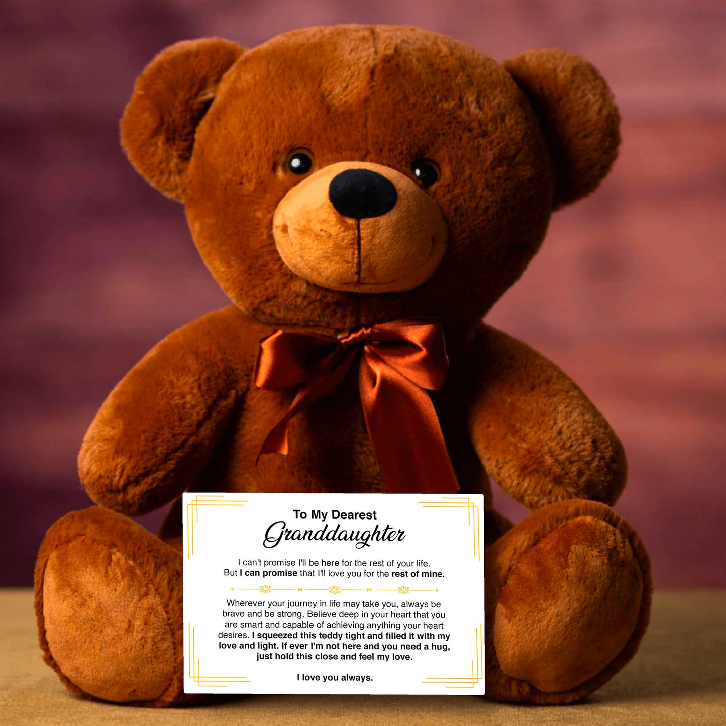 To My Granddaughter - Teddy Bear Gift Set - GD03