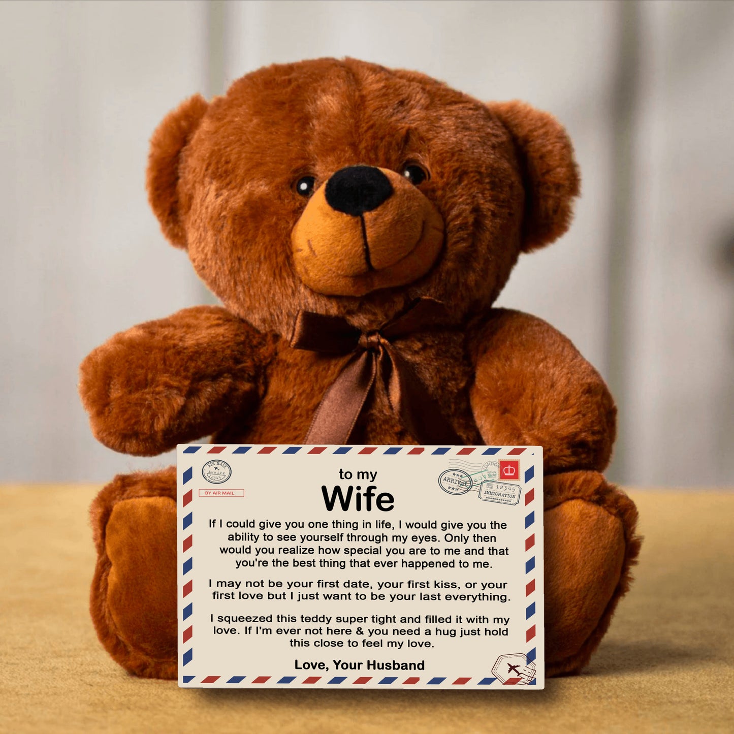 To My Beautiful Wife - Teddy Bear Gift Set - LM005