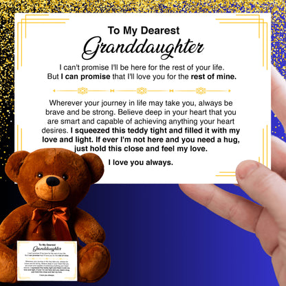 To My Granddaughter - Teddy Bear Gift Set - GD03