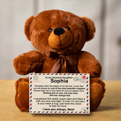 [ALMOST SOLD OUT] To My Daughter - Personalized Teddy Bear Gift Set - LM002