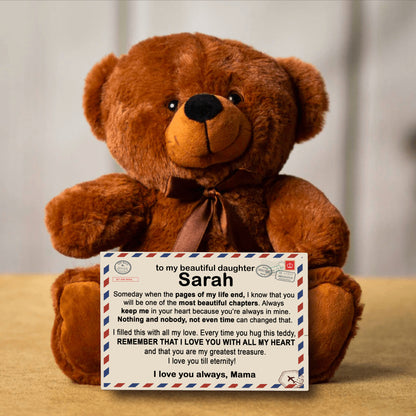 [ALMOST SOLD OUT] To My Daughter - Personalized Teddy Bear Gift Set - LM004