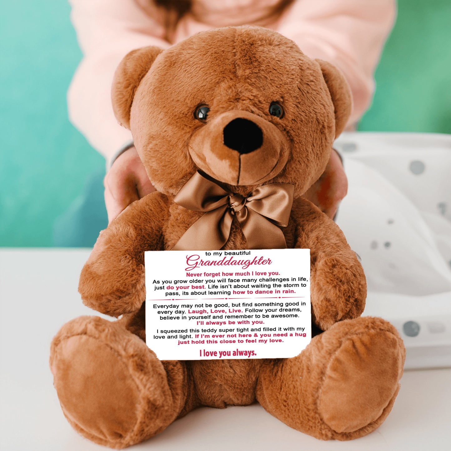 To My Granddaughter - Teddy Bear Gift Set - GD08